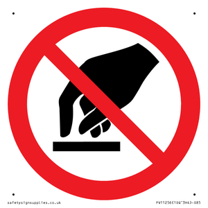 P010 Prohibition: Do not touch